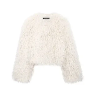 2024 nuovo autunno e inverno donna caldo corto abbigliamento in cotone donna Casual cappotto in pelliccia sintetica cappotto alla moda tinta unita femminile 1