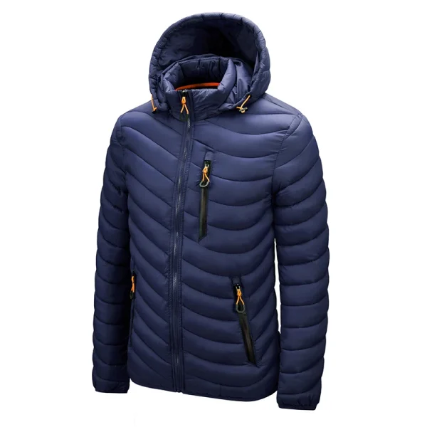 CHAIFENKO Marca Inverno Caldo Giacca Impermeabile Da Uomo 2025 Nuovo Autunno di Spessore Con Cappuccio Parka Mens Moda Casual Giacca Sottile Cappotto Da Uomo 4