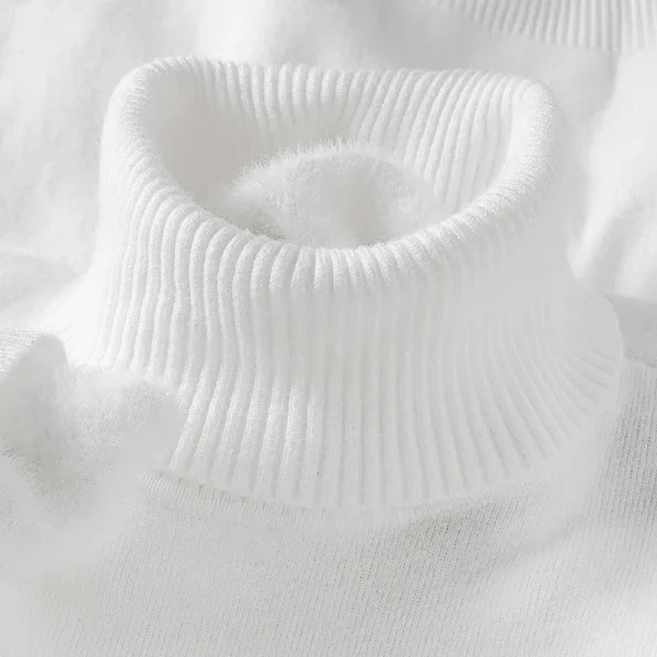 Sweatwear Uomo Anti-pilling Maglione dolcevita lavorato a maglia di alta qualità Slim Fit Pullover a maniche lunghe Tinta unita Tendenza Abbigliamento uomo 6