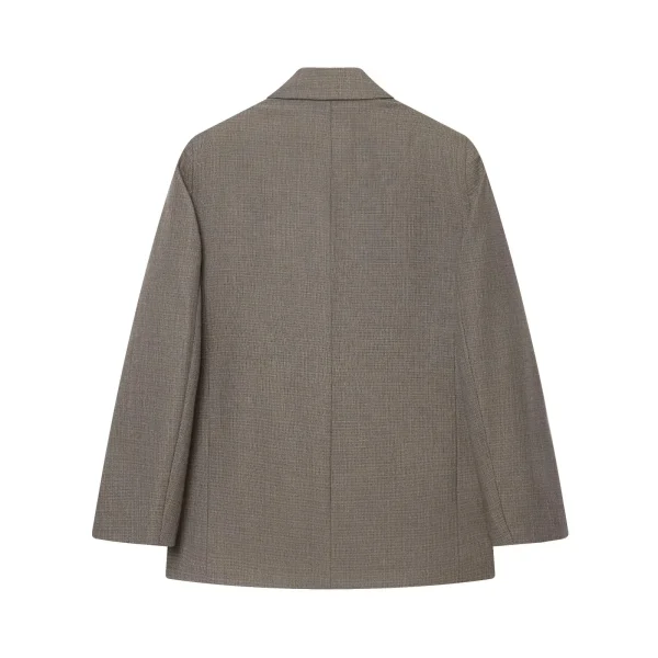 KONDALA 2025 Autunno Inverno Office Lady Abiti solidi Moda elegante doppio petto Top per le donne Chic Zip Up Pantaloni a gamba larga 4
