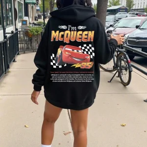 Famiglia Uomo Donna Sally I'm Lightning Cars McQueen Felpe grafiche Accessori Coppia Top Pullover Felpa Abbigliamento Harajuku 1