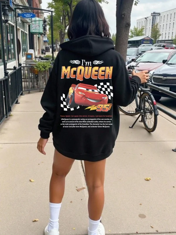 Famiglia Uomo Donna Sally I'm Lightning Cars McQueen Felpe grafiche Accessori Coppia Top Pullover Felpa Abbigliamento Harajuku 1