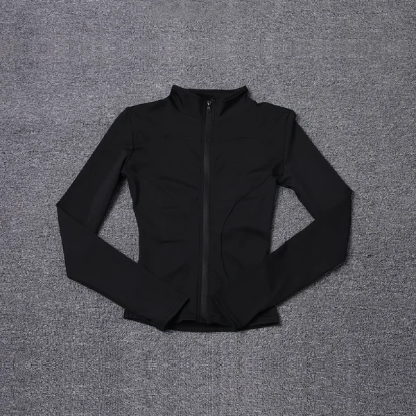 Giacca sportiva da donna Camicia a maniche lunghe Cappotto da allenamento Abbigliamento da allenamento per palestra Abbigliamento sportivo da yoga 3