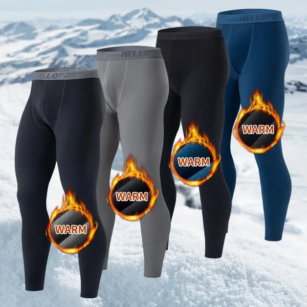 1/3/4 pezzi autunno e inverno pantaloni caldi tinta unita da uomo pantaloni autunnali sottili pantaloni comodi inverno da uomo taglie forti 5XL leggings 3