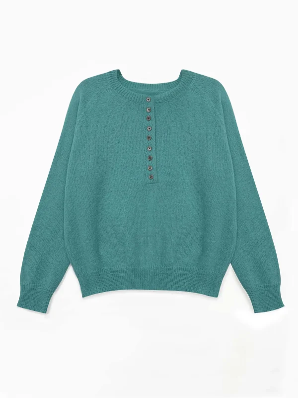 GarbGlor 2024 autunno e inverno maglione lavorato a maglia girocollo alla moda monopetto maglione Pullover tinta unita per le donne 2