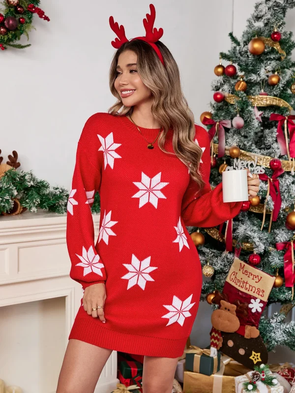 Nuovo maglione pullover da donna lavorato a maglia in Europa e negli Stati Uniti per l'autunno e l'inverno pullover lavorato a maglia stile pigro casual allentato 5
