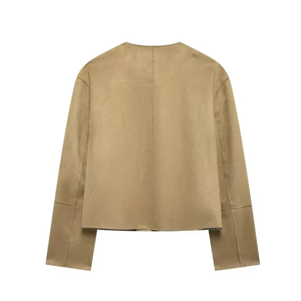 MUJER 2025 Giacca in pelle scamosciata da donna Varsity Bomber da donna Novità in cappotti e giacche Giacca invernale da donna a maniche lunghe da donna 4