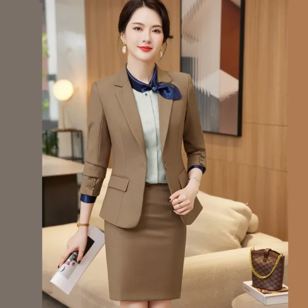 NAVIU abiti da lavoro formali abiti da gonna Blazer professionale femminile feminos Uniform Styles Office Ladies Work Wear Outifits Set 4