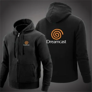 New Dreamcast Sega autunno uomo felpe giacca a maniche lunghe con cappuccio giacca con chiusura a cerniera felpe con cappuccio maschile Slim Fit abbigliamento maschile 1