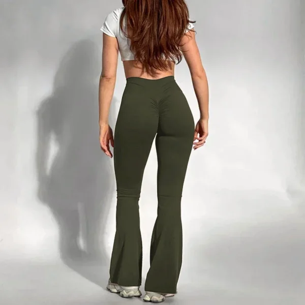 Leggings da yoga per allenamento a vita alta Fitness Butt Lifting Scrunch Butt Sport Pantaloni da palestra da donna 5