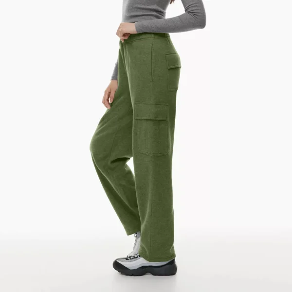 Pantaloni da donna causali Pantaloni larghi a vita alta alla moda Pantaloni da jogging a gamba dritta Pantaloni sportivi con tasche Pantaloni con coulisse femminili 1