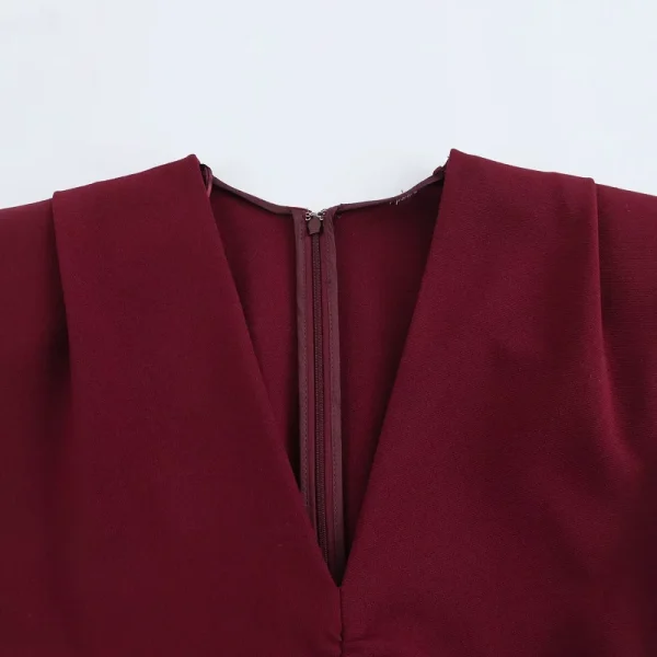 HXAO Abiti longuette eleganti bordeaux 2025 Abiti lunghi senza maniche primaverili da donna Moda Y2k Abito da sera vintage per feste Vestidos 5