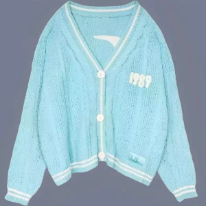 2023 Europa e Stati Uniti stella con autunno e inverno nuovo maglione stile cardigan ricamato temperamento colore brillante ca 1