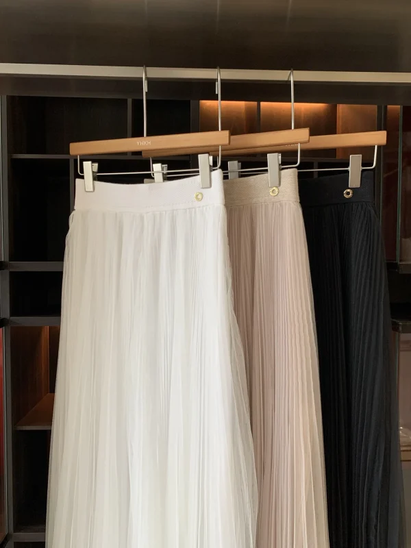 Autunno/Inverno 2025 Gonna elegante e versatile da donna in lana 100% nuovo arrivo 2